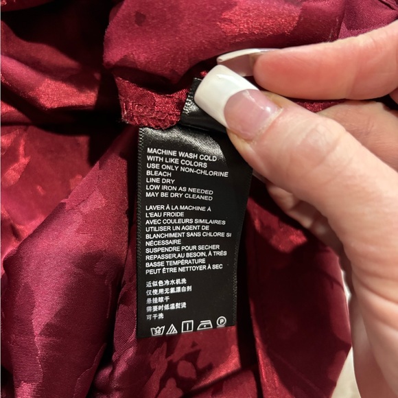 Urban Outfitters Red  Deep Cowl Neck Mini Dress - Picture 5 of 5